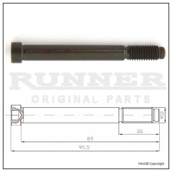 Haase runner fusee bout 10x85mm - KartKings
