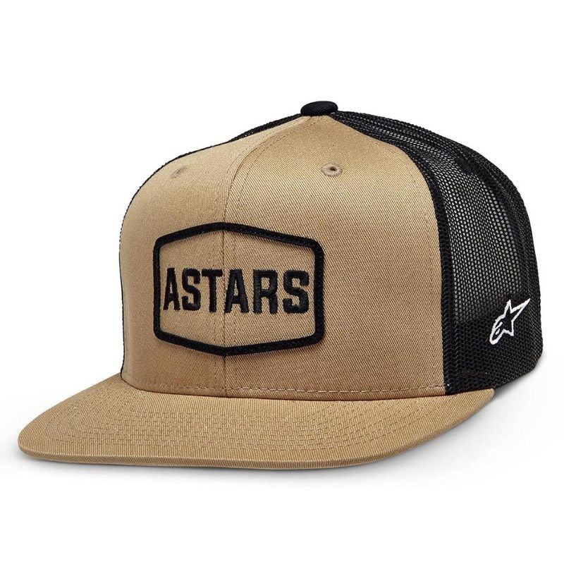 Casquette trucker encadrée Alpinestars sable/noir