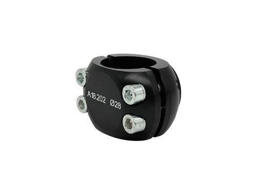 Klem alum. 32mm met 8mm draad bevestiging
