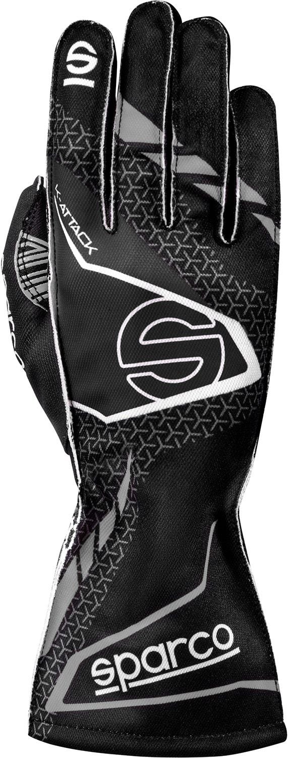 Gants de karting Sparco K-attack noir/gris