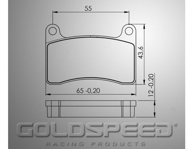 Jeu de plaquettes de frein Goldspeed Intrepid arrière Type 2015