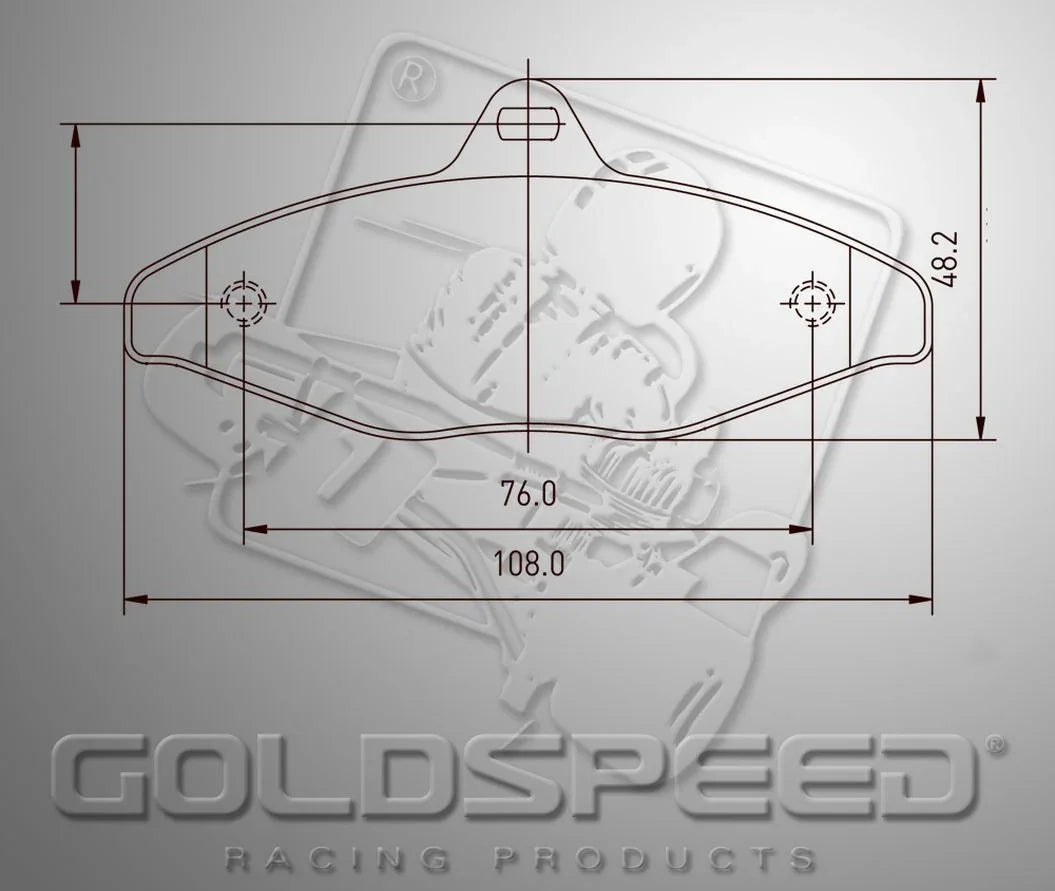 Goldspeed remblok set type 450 - KartKings