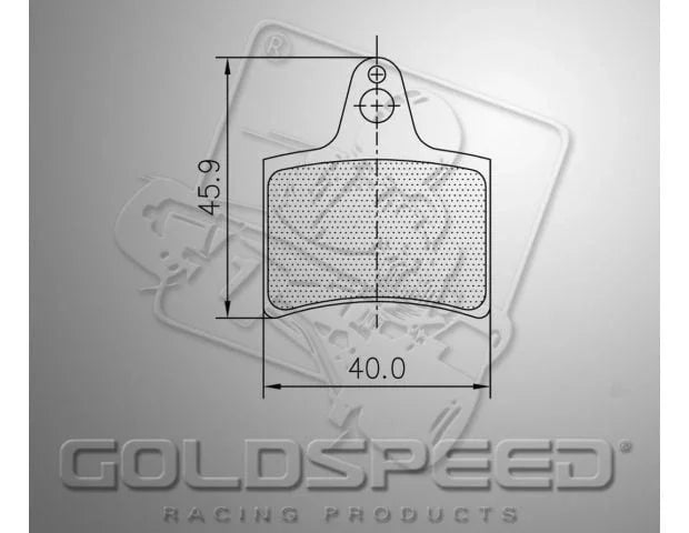 Goldspeed remblok set type Haase Runner voor - KartKings