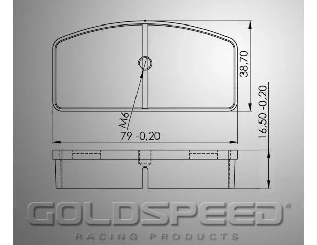 Goldspeed remblok set type Kombikart / Landia - KartKings