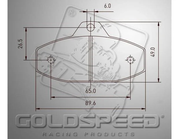 Goldspeed remblok set SKM-EVO-2 type - KartKings