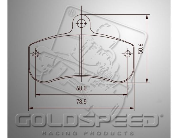 Jeu de plaquettes de frein Goldspeed Haase Runner