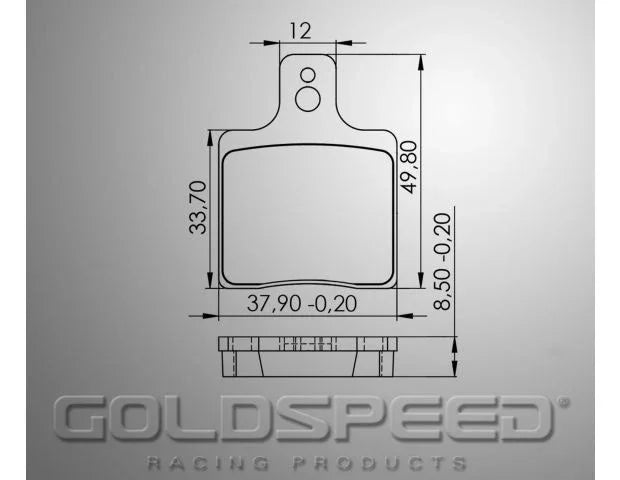 Goldspeed remblok set CRG 2000 UP-MADDOX-GILLARD type FR - KartKings