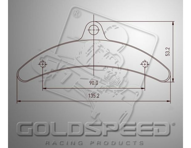 Jeu de plaquettes de frein Goldspeed TYPE BIREL ARRIÈRE (14182)