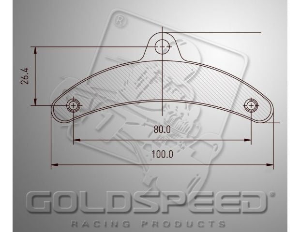 Jeu de plaquettes de frein Goldspeed BIREL TYPE > 01 AVANT (14185)