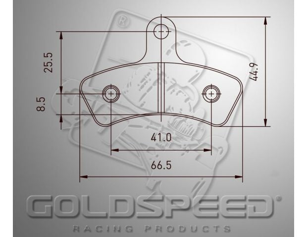 Ensemble de remblok Goldspeed SWISS HUTLESS TYPE FRONT KZ
