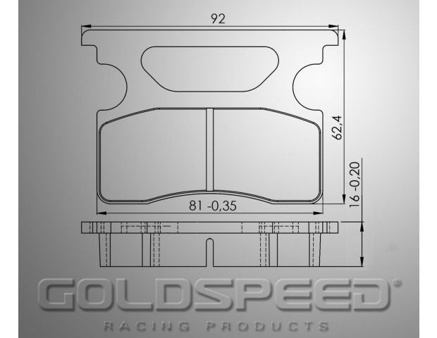 Ensemble de remblok Goldspeed TYPE SODI (COMPOSÉ DE LOCATION)
