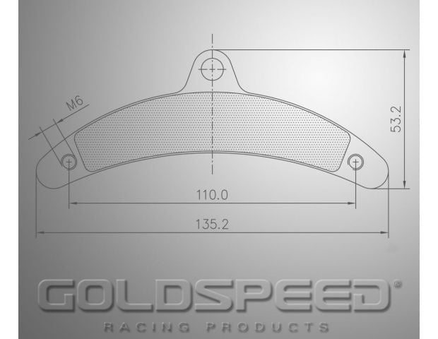 Ensemble de remblok Goldspeed TYPE BIREL TROUS LARGES ARRIÈRE