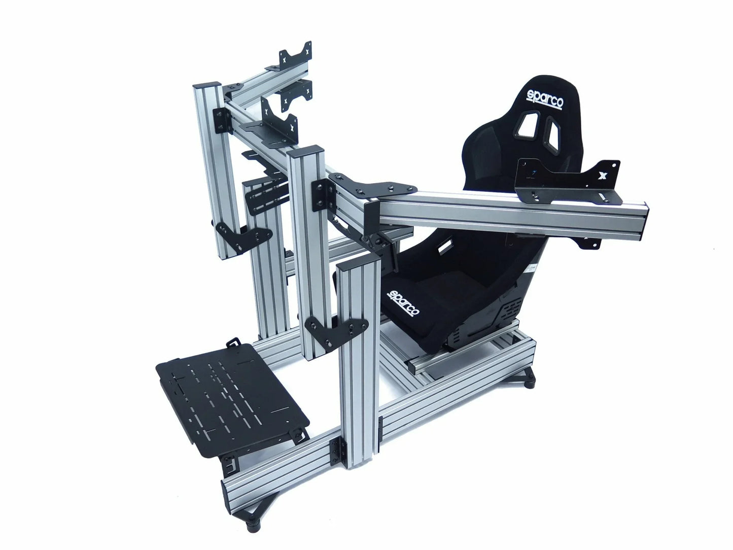 SimXPro® Configuration triple écran intégrée lourde VESA 100-200 Noir