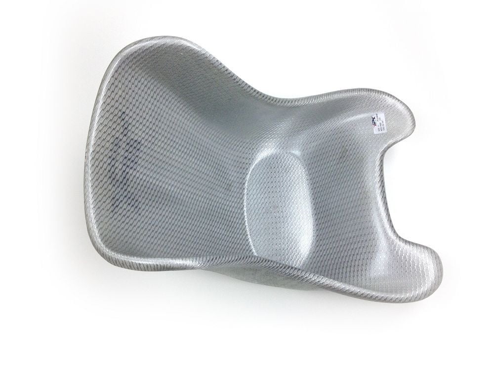 Chaise de course IPK argent à fond plat