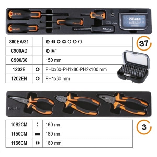 Boîte à outils bêta 91 pièces