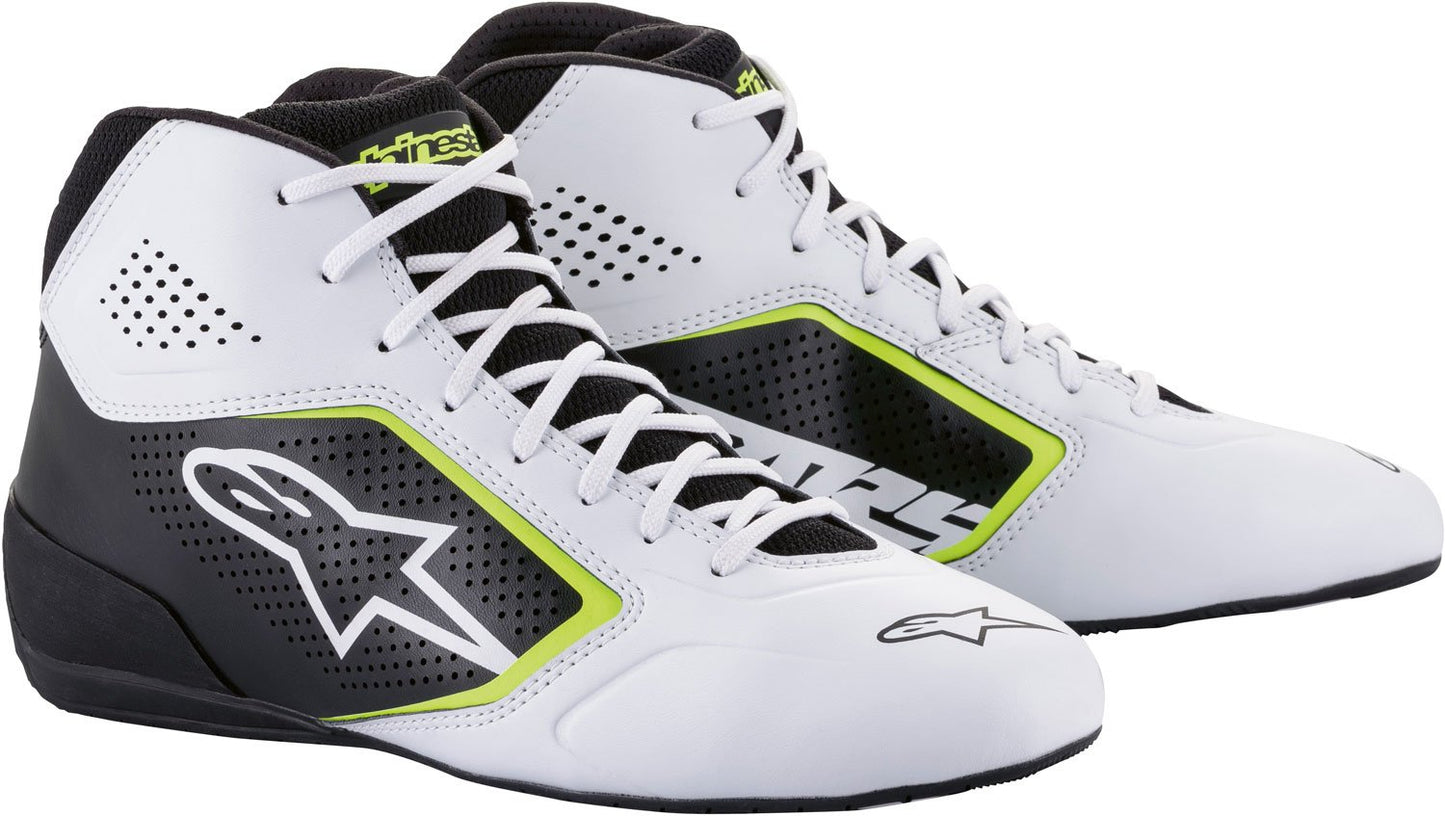 Alpinestars Tech-1 K V2 Start Blanc/Noir/Jaune Fluo