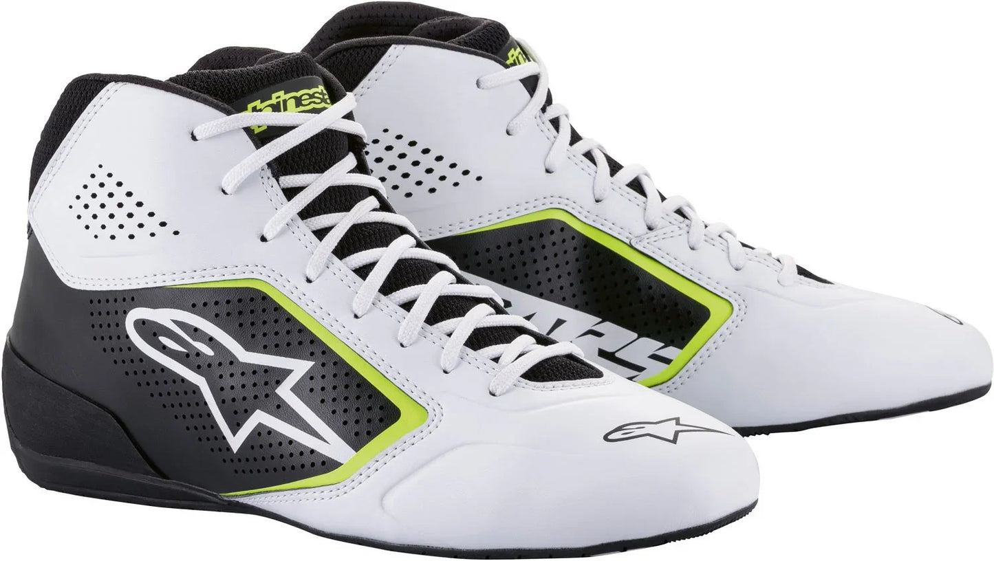 Alpinestars Tech-1 K V2 Start wit/zwart/fluor geel - KartKings