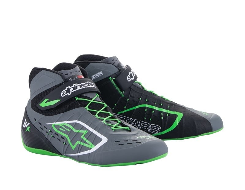Alpinestars Tech-1 KX V2 Noir/Gris foncé/Vert fluo