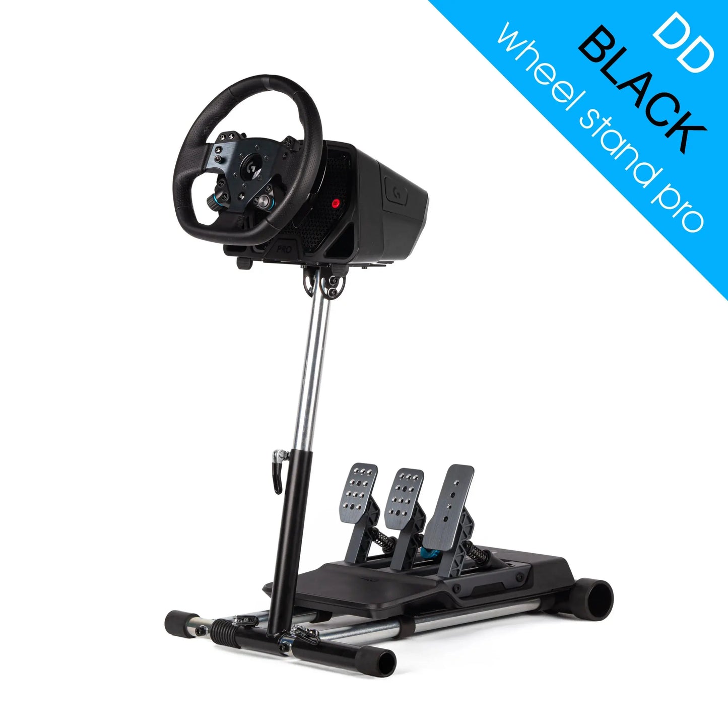 Wheel Stand Pro DD for Logitech, Fanatec, Moza Racing R9, R12 - BLACK