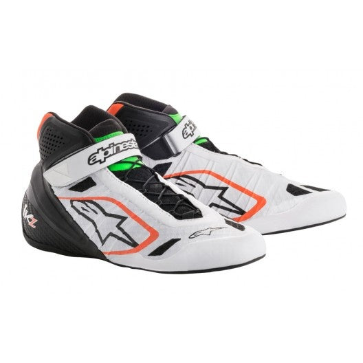 Alpinestars Tech-1 KZ Blanc/Noir/Orange Fluo