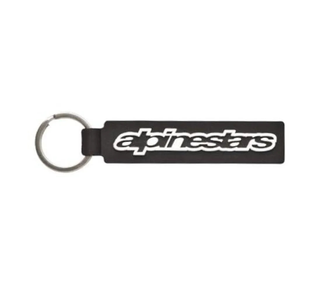 Alpinestars logo sleutelhanger zwart/wit linear - KartKings