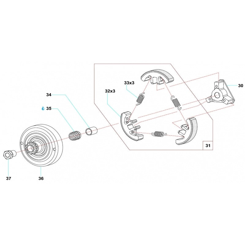 Carter d'embrayage Comer 11 dents C50/S60/S80/W60/K60