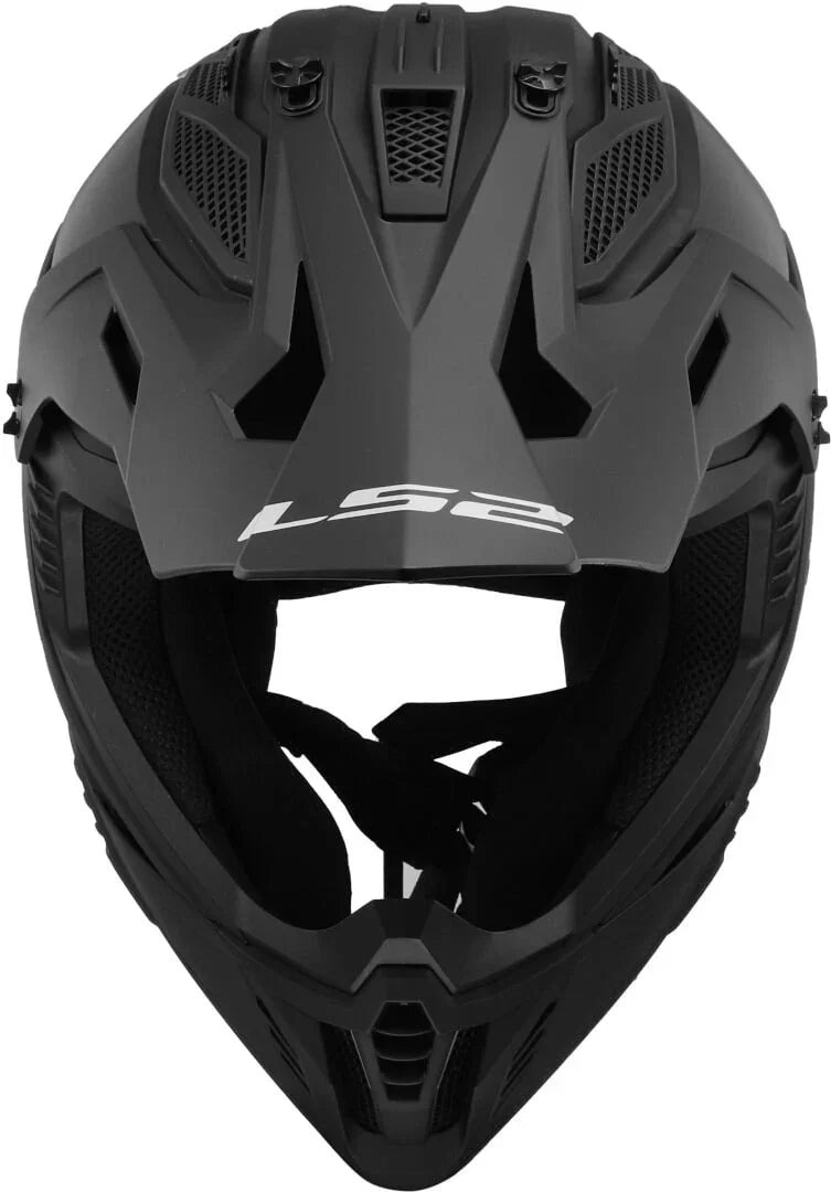 LS2 MX708 Fast II cross helm matt zwart - KartKings