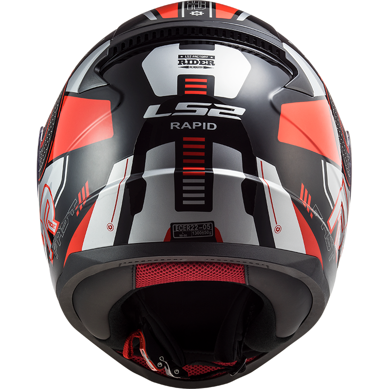 LS2 FF353 Rapid Stratus Noir/Rouge/Argent