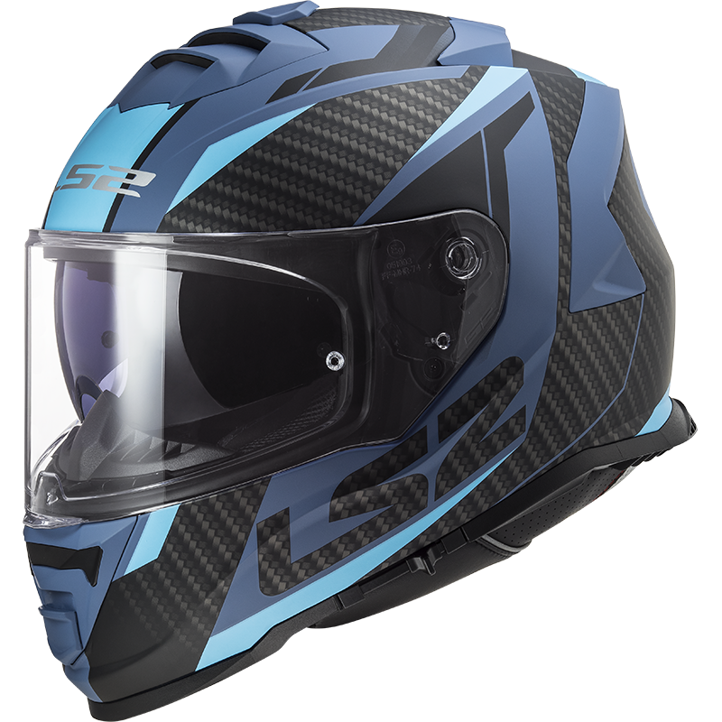LS2 FF800 Storm II racer Bleu mat