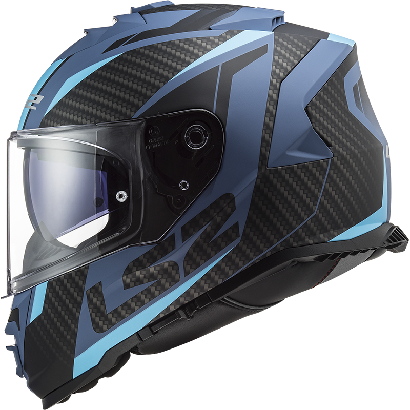 LS2 FF800 Storm II racer Bleu mat