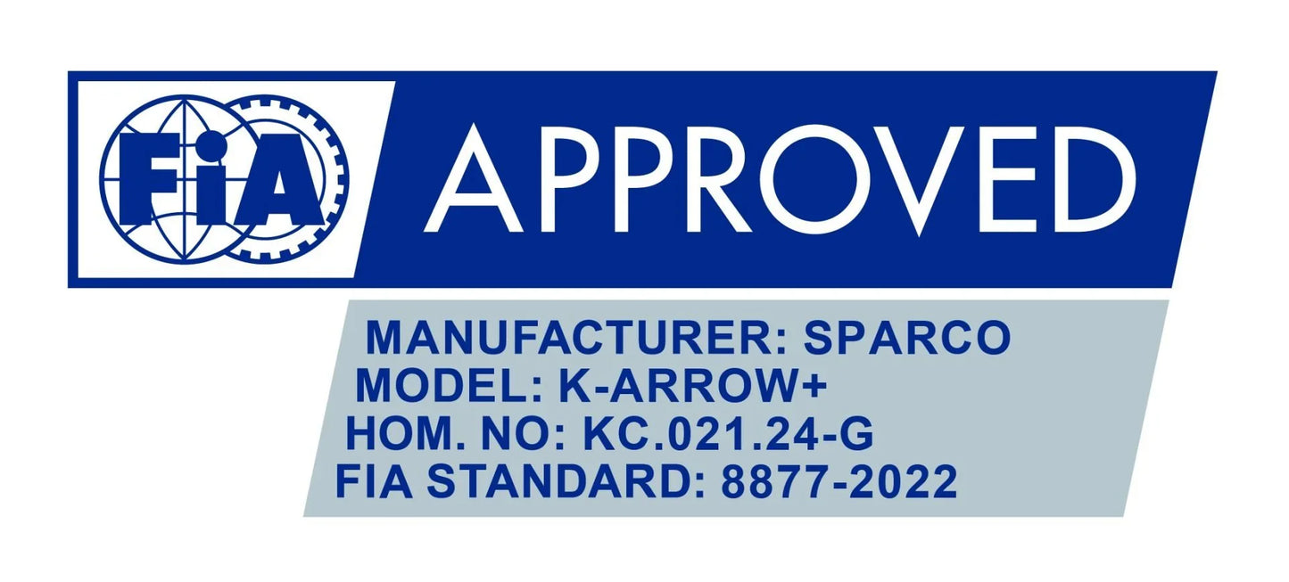 Sparco K-Arrow+ FIA 8877-2022 kart handschoenen wit/zwart - KartKings