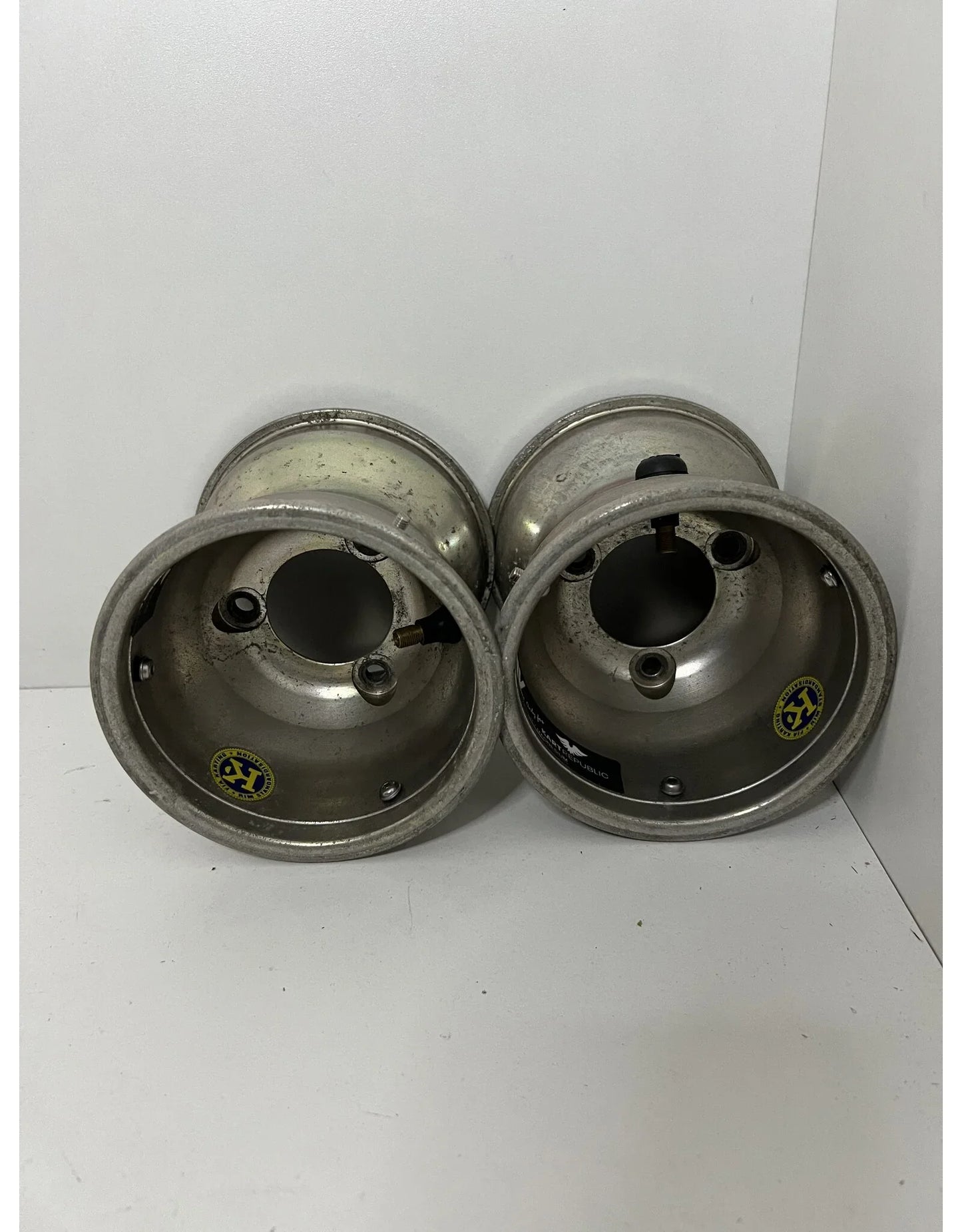 Gebruikt Kart Republic magnesium voorvelgen set 132mm steek 69mm - KartKings