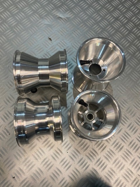 Jantes spéciales mini kart Lenzo Kart 110-145 mm en aluminium