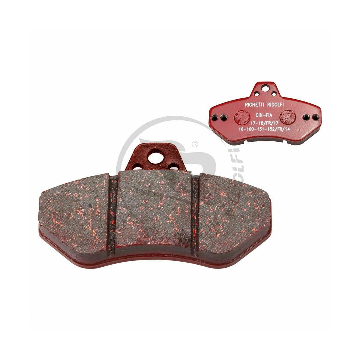 Jeu de plaquettes de frein RR rouges type 220