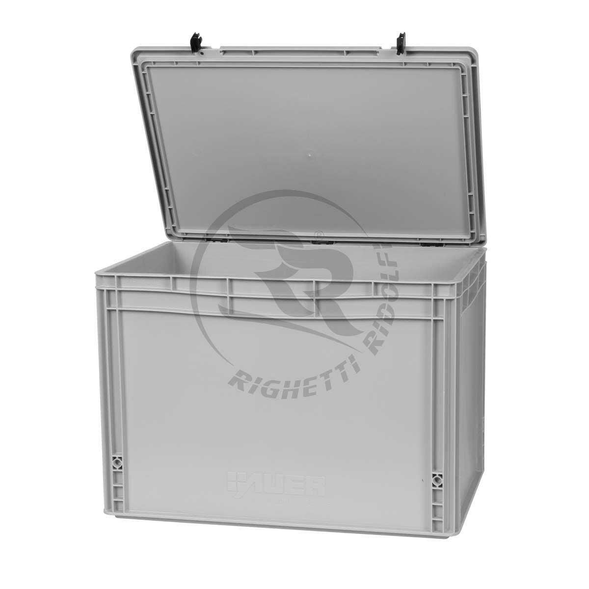 Boîte de rangement RR en plastique avec couvercle verrouillable dimensions intérieures 57x37x40, 7cm