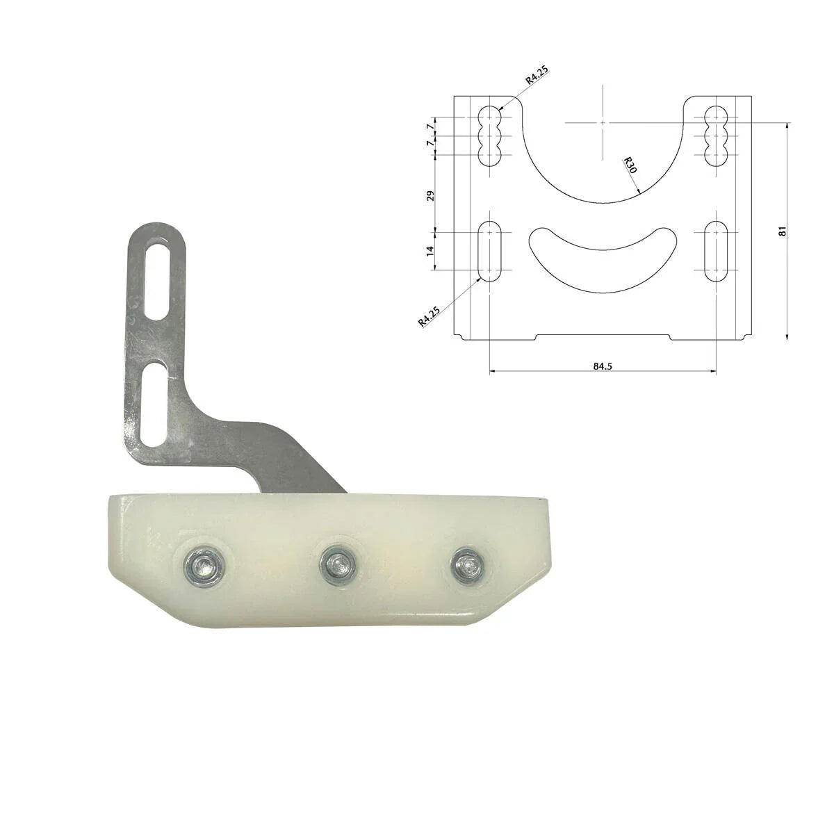 RR remschijf protector type mini 4 holes - KartKings