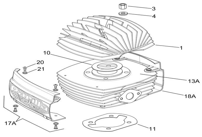 Joint de culasse Iame 60CC Swift 0, 10 MM