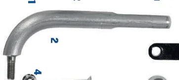 Lenzokart uitlaat support beugel - KartKings