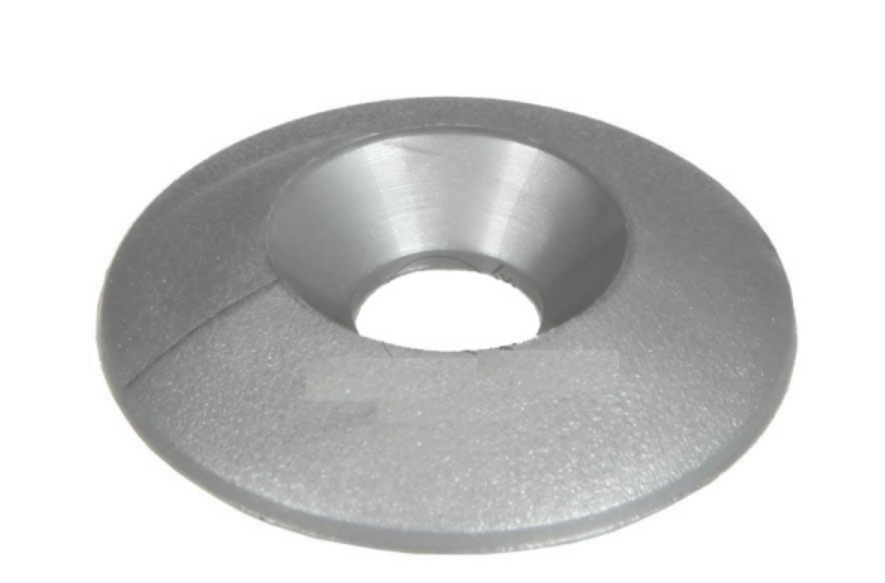 Anneau creux en plastique M8 Gris