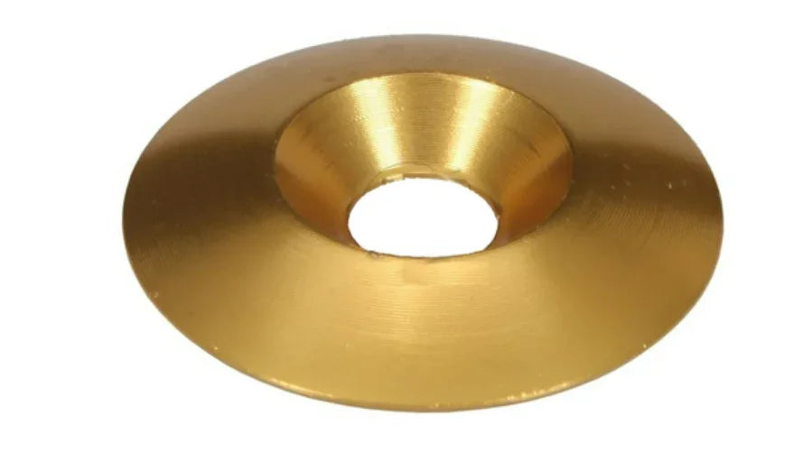 Aluminium verzonken ring m8 x 34 mm goud - KartKings