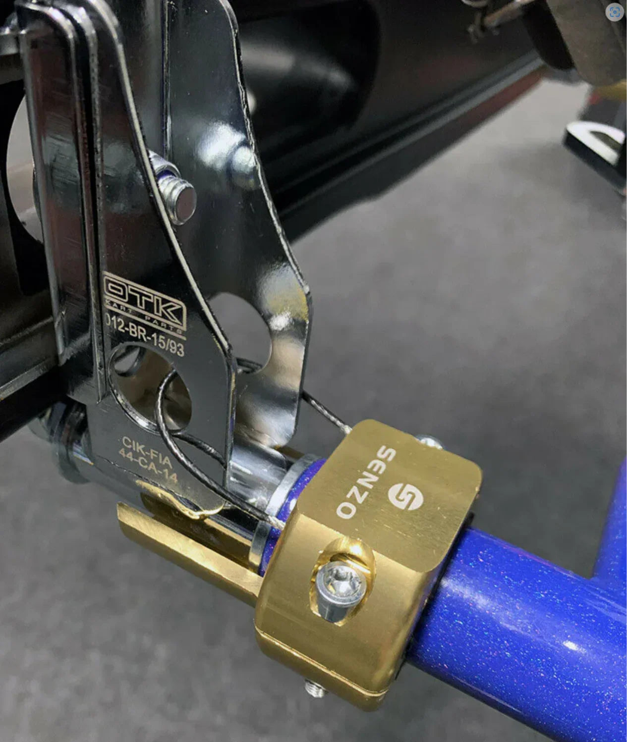 Senzo Achterbumper saver set 30mm zwart - KartKings