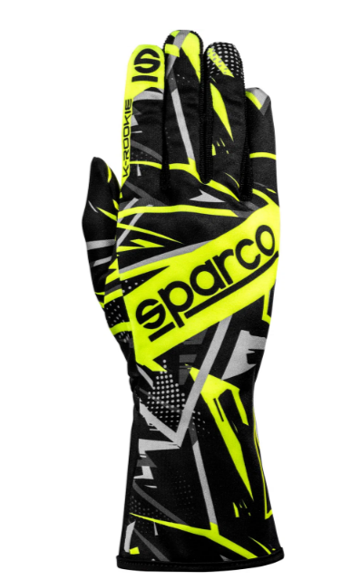 Gants de karting Sparco K-rookie noir/jaune