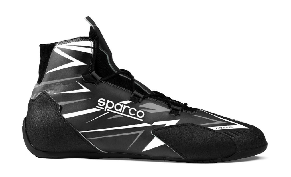 Sparco K-rapid FIA 8877-2022 (avec lacets) noir/blanc