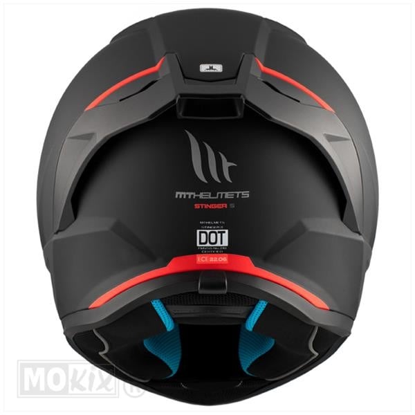 Casque MT Stinger 2 noir mat/orange fluo