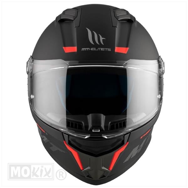 Casque MT Stinger 2 noir mat/orange fluo