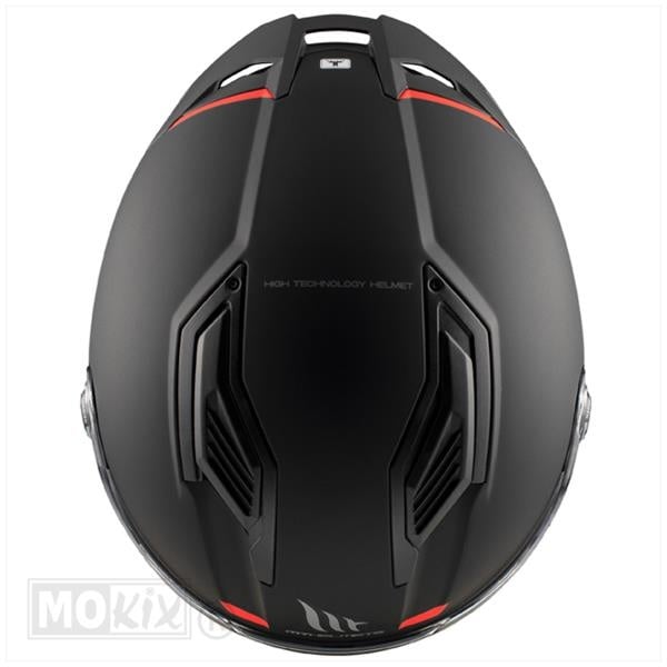 Casque MT Stinger 2 noir mat/orange fluo