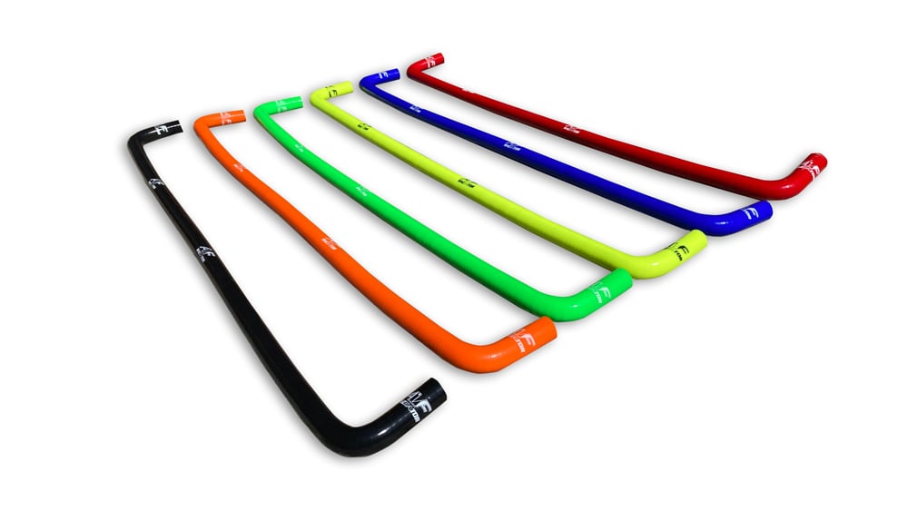 Durite d'eau en silicone pour radiateur AF Bleu 120 cm 2 x coude à 90 degrés