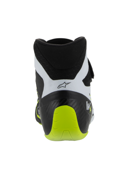 Chaussures de karting Alpinestars KX V3 homologuées FIA Noir/blanc/jaune fluo