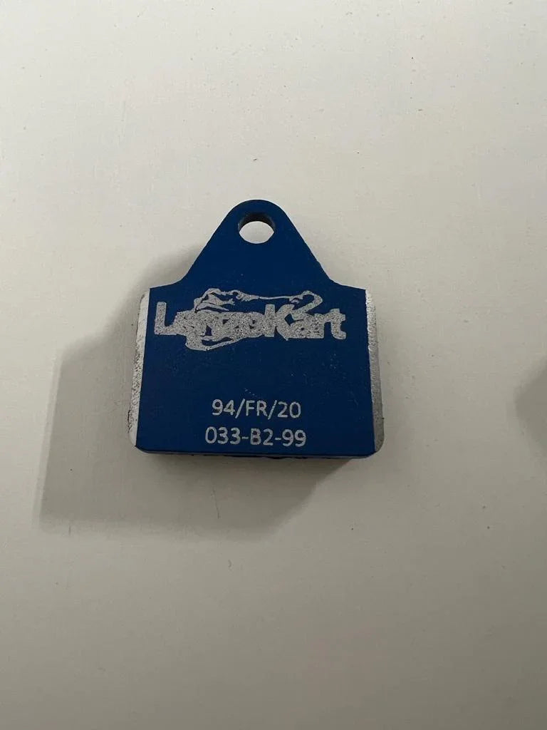 Plaquettes de frein Lenzo/Luxor pour mini karting, bleu moyen