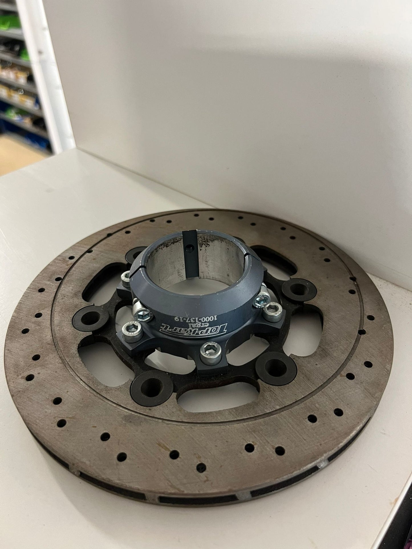 Disque de frein Top Kart avec support pour axe de 50 mm